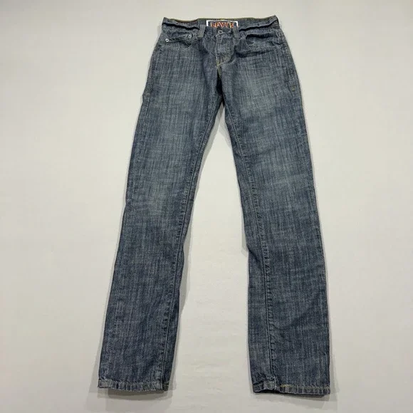 Levis Jeans Mens 29x32 Blue 511 Skinny Medium Wash Denim Pockets Logo Workwear - Picture 2 of 8